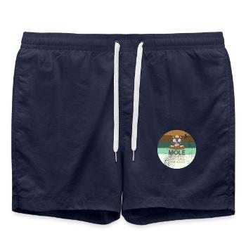 Chemistry Mole Problems - Swim Trunks - french navy - Front - AI Model Male 185 light (185cm)