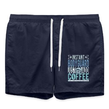 Dicton de café Buchalter - Short de bain - bleu marine - Devant - AI Model Male 185 light (185cm)