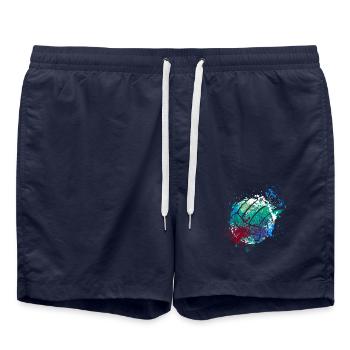 Splash Art Volleyball - Short de bain - bleu marine - Devant - AI Model Male 185 light (185cm)