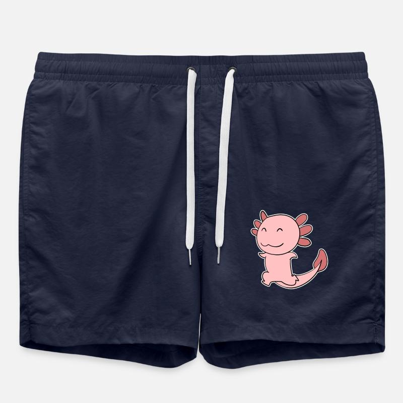 Axolotl motif - Swim Trunks - french navy