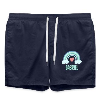 Gabriel Nom Rainbow Baby - Short de bain - bleu marine - Devant - AI Model Male 185 light (185cm)
