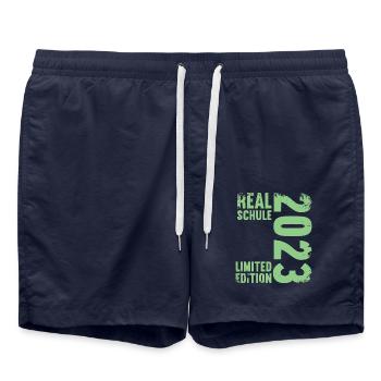 Realschule bestanden Realschulabschluss 2023 - Badeshorts - French Navy - Vorne - AI Model Male 185 light (185cm)