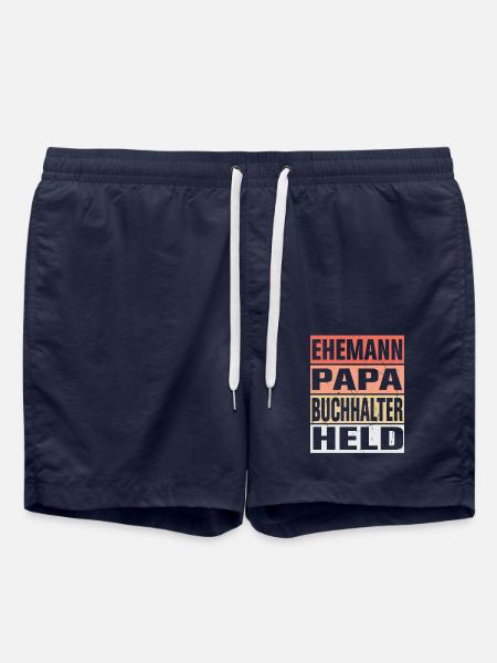 Buchhalter Vater Ehemann Held - Badeshorts - French Navy