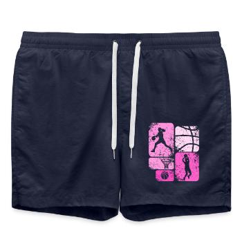 Basketball Women's Basketball Women's Basketball - Swim Trunks - french navy - Front - AI Model Male 185 light (185cm)