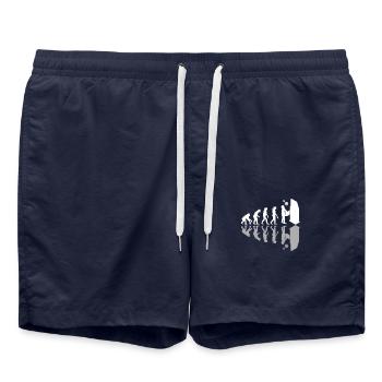 Opérateur de machine CNC Machiniste Human Evolution - Short de bain - bleu marine - Devant - AI Model Male 185 light (185cm)