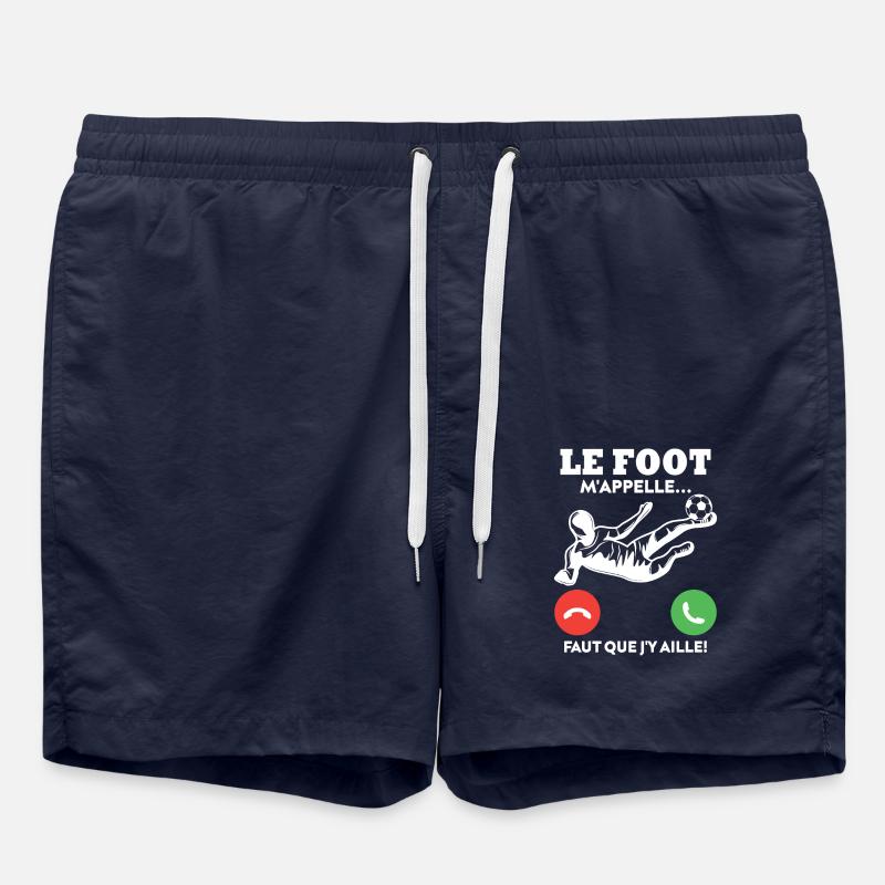 Le foot m'appelle - Short de bain - bleu marine