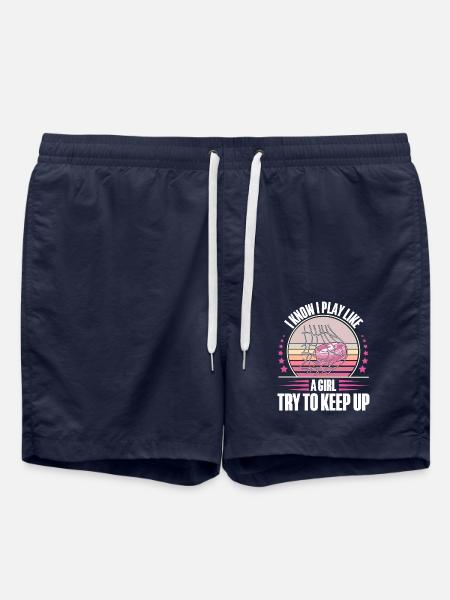 Eishockey Spielerin Ice Hockey Damen - Badeshorts - French Navy