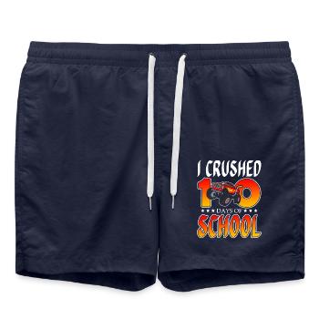 J’ai brisé 100 jours de camion scolaire - Short de bain - bleu marine - Devant - AI Model Male 185 light (185cm)