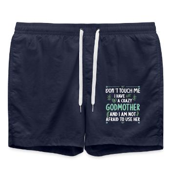 Ich Habe Eine Verrückte Patinpodentochter Podson - Badeshorts - French Navy - Vorne - AI Model Male 185 light (185cm)
