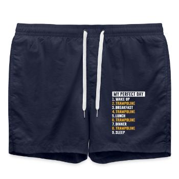 Trampoline - Swim Trunks - french navy - Front - AI Model Male 185 light (185cm)