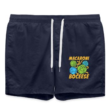 Petanque Petanque Boccia Bocce Boule für einen - Badeshorts - French Navy - Vorne - AI Model Male 185 light (185cm)