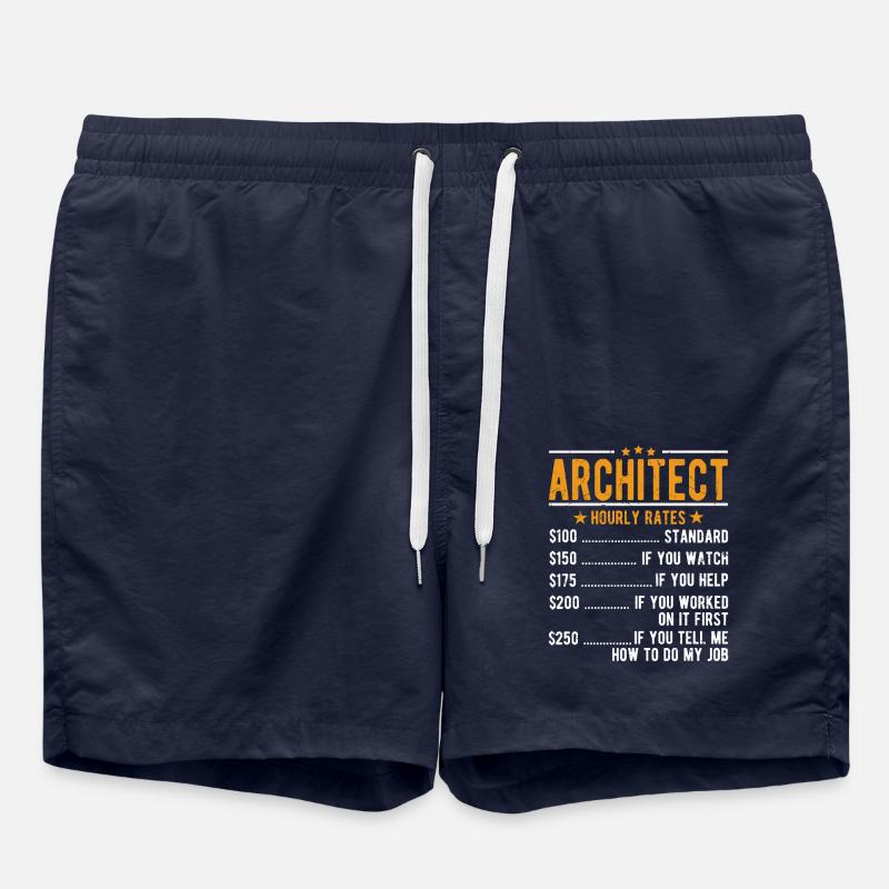 Architect hourly wage - Swim Trunks - french navy