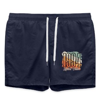 1994 Year of birth Birthday Year of construction Vintage Retro - Swim Trunks - french navy - Front - AI Model Male 185 light (185cm)