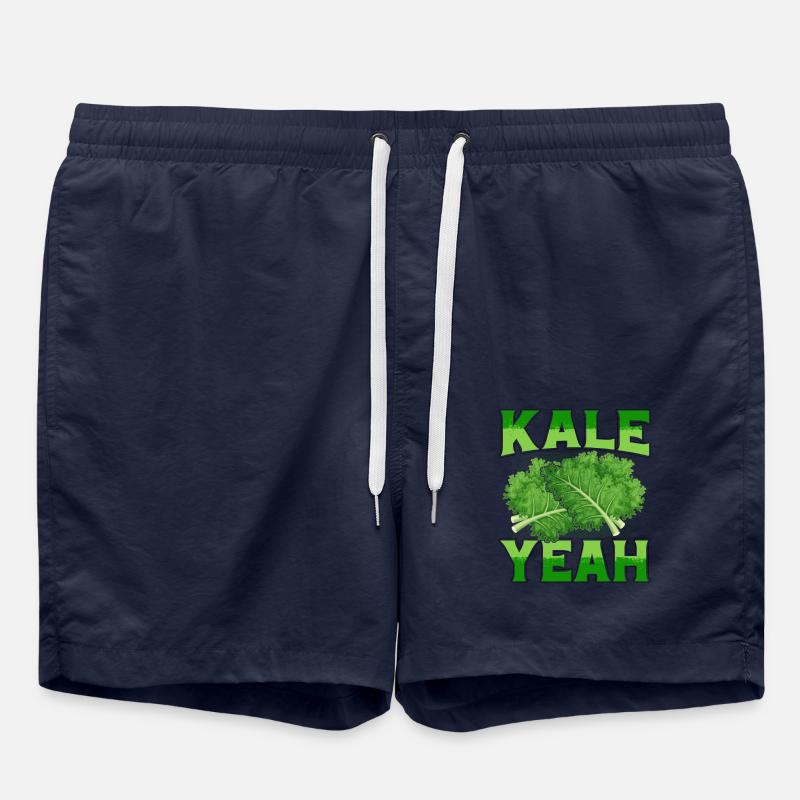 Kale oui Kale Vegan - Short de bain - bleu marine