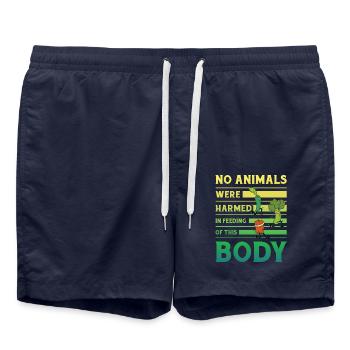 No animals were harmed in feeding of this Body - Swim Trunks - french navy - Front - AI Model Male 185 light (185cm)