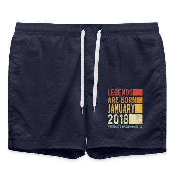 Birthday January 2018 - Swim Trunks - french navy - Front - AI Model Male 185 light (185cm)