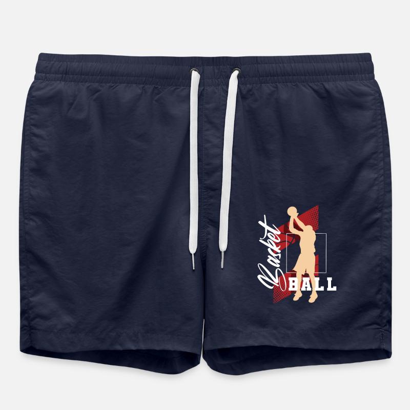 Joueurs de basket-ball - Short de bain - bleu marine