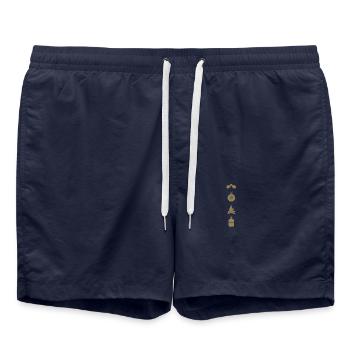 Camping Camping Feu de camp - Short de bain - bleu marine - Devant - AI Model Male 185 light (185cm)