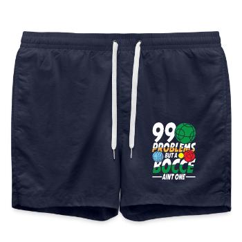 Petanque Petanque Boccia Bocce Boule für einen - Badeshorts - French Navy - Vorne - AI Model Male 185 light (185cm)
