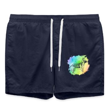 Deutscher Schäferhund - Badeshorts - French Navy - Vorne - AI Model Male 185 light (185cm)