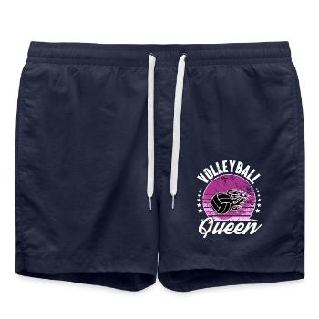 Volley-ball - Short de bain - bleu marine - Devant - AI Model Male 185 light (185cm)
