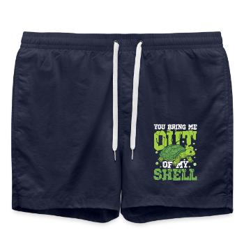 YOU BRING ME OUT OF MY SHELL für - Badeshorts - French Navy - Vorne - AI Model Male 185 light (185cm)