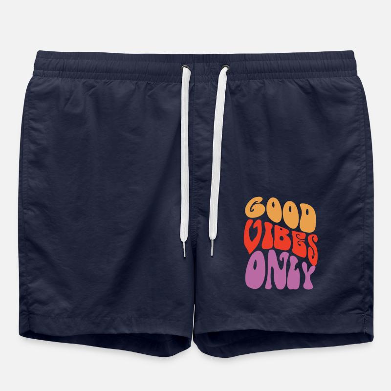 Good Vibes Only Retro - Short de bain - bleu marine