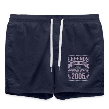 Des légendes sont nées en 2005 - Short de bain - bleu marine - Devant - AI Model Male 185 light (185cm)