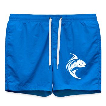 Quick Sports Fish Portrait Tattoo - Swim Trunks - cobalt blue - Front