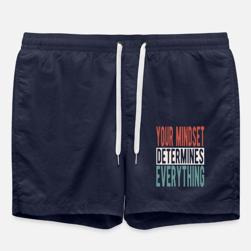 Your mindset determines everything - Badeshorts - French Navy