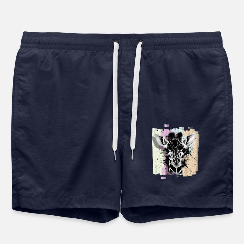 Giraffe - Swim Trunks - french navy