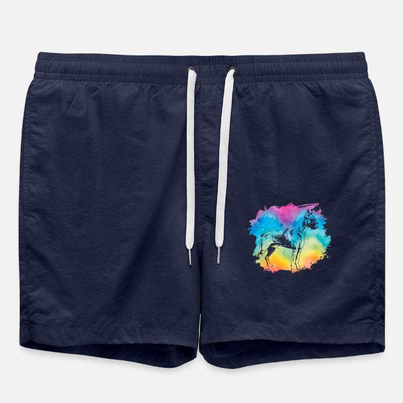 Boxer Retro - Swim Trunks - french navy