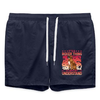 It's a boxer thing you wouldn't understand - Badeshorts - French Navy - Vorne - AI Model Male 185 light (185cm)