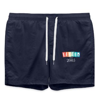 Legende seit 2005 - Badeshorts - French Navy - Vorne - AI Model Male 185 light (185cm)