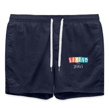Legende seit 2005 - Badeshorts - French Navy - Vorne - AI Model Male 185 light (185cm)
