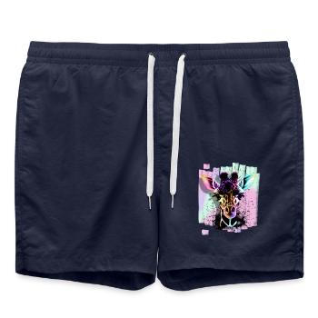 Giraffe - Swim Trunks - french navy - Front - AI Model Male 185 light (185cm)