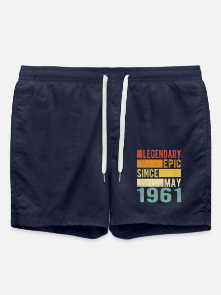 Birthday May 1961 Legendary epic - Swim Trunks - french navy