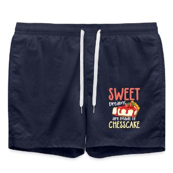 Sweet Dreams Are Made Of Chesscake - Badeshorts - French Navy - Vorne - AI Model Male 185 light (185cm)
