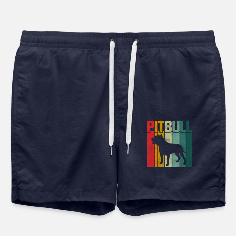 Pitbull Rétro - Short de bain - bleu marine