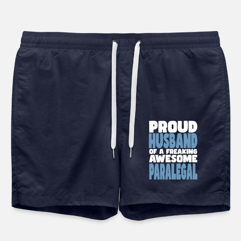 Fière épouse d’un sacré bon - Short de bain - bleu marine