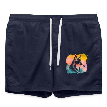 Husky - Badeshorts - French Navy - Vorne - AI Model Male 185 light (185cm)