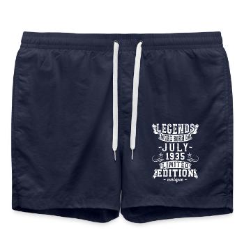 Anniversaire Juillet 1935 année Edition Limitée Vintage - Short de bain - bleu marine - Devant - AI Model Male 185 light (185cm)