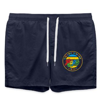 Best Dad Father's Day Dad Dad Dad Retro Gift - Swim Trunks - french navy - Front - AI Model Male 185 light (185cm)