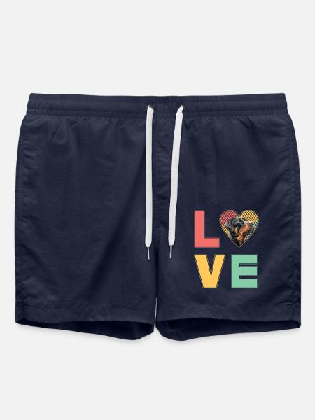 Love Rottweiler - Swim Trunks - french navy