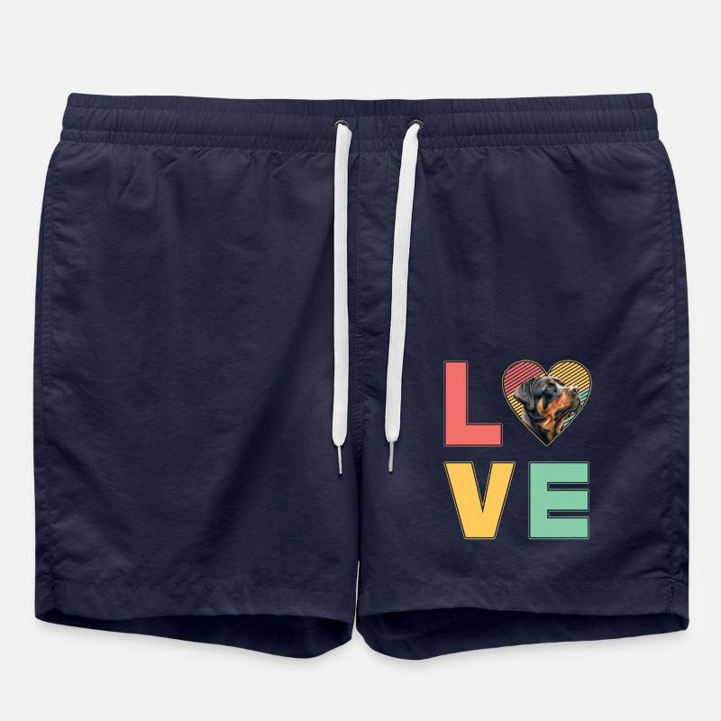 J’adore Rottweiler - Short de bain - bleu marine