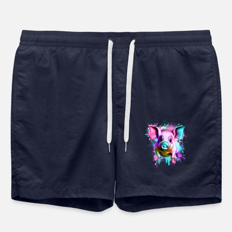 Schwein - Badeshorts - French Navy