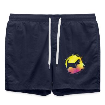 Beagle - Swim Trunks - french navy - Front - AI Model Male 185 light (185cm)