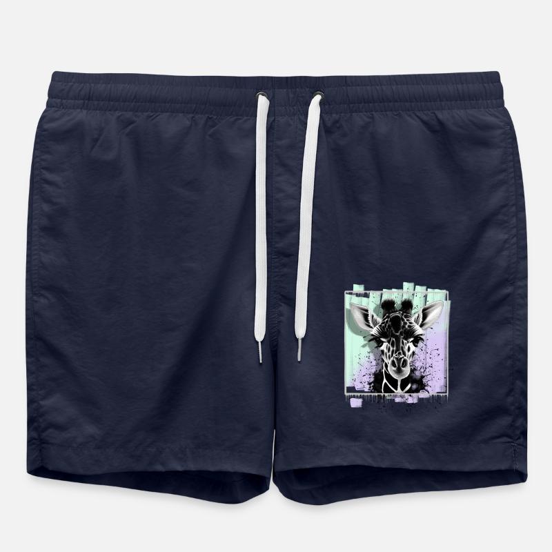 Giraffe - Badeshorts - French Navy