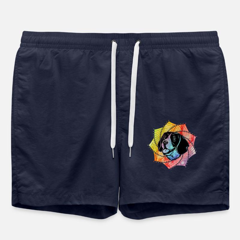 Chien Beagle - Short de bain - bleu marine