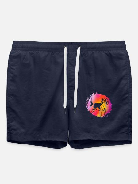 Beagle Dog - Swim Trunks - french navy